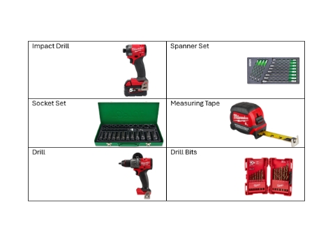 <p>Tools List</p>