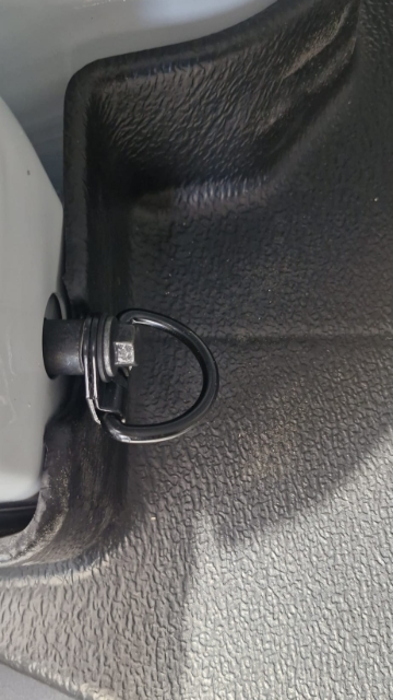 <p>Remove the tie-down points and remove the spacers from the tie down point. Retain the spacers for the upcoming installation step.</p>