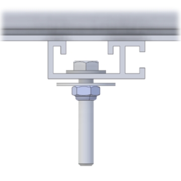 <p>Use an M8 × 35 hex head bolt when a liner is fitted or an M8 × 25 hex head bolt when no liner is fitted, install an M8 flat washer on top and an M8 penny washer underneath, then secure everything with an M8 nyloc nut.</p>