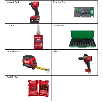 <p>Tool List</p>