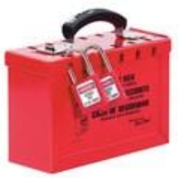 <p>Appendix B – Group Lockout Procedure</p><p></p><p>The group lockout procedure is used when multiple authorized persons are working on complex machines or processes with more than three (3) sources of hazardous energy or when energy isolation devices are not readily accessible such as electrical disconnects located inside an electrical enclosure.</p><p></p><p>A lockout authorized supervisor will place GREEN locks on each energy isolation device identified on the equipment-specific lockout procedure.</p><p></p><p>Step 2</p><p>The supervisor will verify zero energy state as outlined on the equipment-specific lockout procedure.</p><p></p><p>Step 3</p><p>After verification of zero energy state, the keys for the GREEN locks will be placed inside of a lockbox.</p><p></p><p>Step 4</p><p>The supervisor will place a YELLOW lock on the lockbox. The purpose of this lock is to ensure that the lockbox is never left in an unsecured state when authorized persons remove their personal locks from the lockbox.</p><p></p><p>Step 5</p><p>Each person working on the equipment or process will place their RED lock on the lockbox.</p><p></p><p>Step 6</p><p>When additional authorized persons join the job in progress, the equipment needs to be cleared of personnel so that the newly arrived employee(s) can verify zero energy state in accordance with the equipment-specific lockout procedure.</p><p>Lockbox</p>