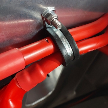 <p>Refit P Clip over both 50mm cables shown.<br></p>