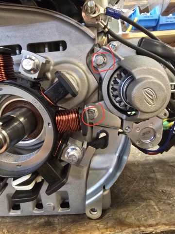 <p>Now you can access the two 10mm bolts securing the starter the the engine. Replace faulty starter motor. </p>