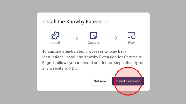 <p>Click the "<strong>Install Extension</strong>" button in the pop-up window.</p>