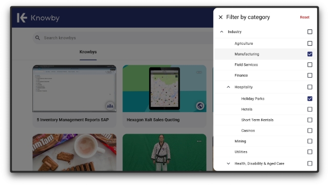 <h3>🔍 Navigation & Filtering</h3><p>Find what you need quickly using categories, filters, and search tools:</p><ul><li><a class="e-rte-anchor" href="https://knowby.show/47538e82-e34c-4734-a1d6-1f121f39d044" title="https://knowby.show/47538e82-e34c-4734-a1d6-1f121f39d044" target="_blank" aria-label="Open in new window"><span>Filter knowbys by category</span></a><br></li></ul>