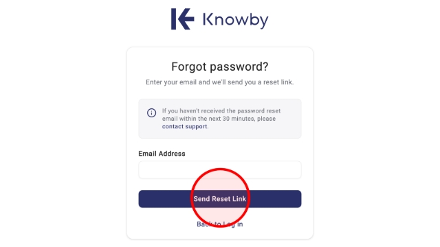 <p>Enter your email address and click <strong>Send Reset Link</strong>.</p><blockquote><p><strong>Note:</strong> SSO users (<strong>Google, Microsoft, Apple</strong>) manage passwords via their own provider and do not need to perform this reset.</p></blockquote><p></p>