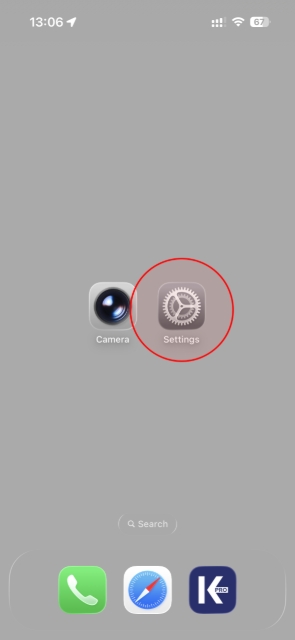 <h3>Open iOS Settings</h3><p></p><p>Locate and tap the <strong>Settings</strong> icon on your iPhone.</p>