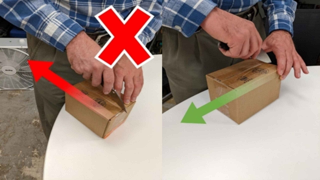 <h2>Using Knives</h2><p></p><ul><li><p>Use knives, cutters, and other sharp tools only for their intended purpose.</p></li><li><p>Always cut away from your body and others when using a knife.</p></li><li><p>Use cut-resistant gloves if required by the task.</p></li><li><p>When not in use, all knives and sharp tools must be stored inside the designated toolbox or storage container.</p></li><li><p>Do not leave blades on trollies, machines, or other open surfaces.</p></li><li><p>Always be mindful of your hand placement when cutting. Use a proper cutting technique, such as the “claw grip”, to keep fingers curled inward and away from the blade</p></li></ul><p></p>