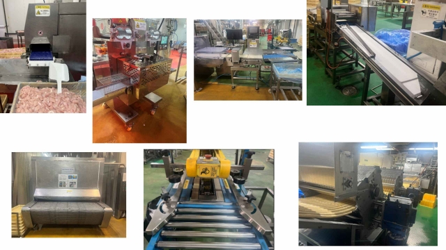 <p>Many of the machines used by the four teams contain conveyor belts or rollers.</p><p></p><p><strong>Process</strong></p><ul><li><p>Meat Slicer</p></li><li><p>Vege Dicer</p></li></ul><p></p><p><strong>F&C</strong></p><ul><li><p>Former Machine</p></li><li><p>Spiral FReezer</p></li><li><p>Bun Machine</p></li><li><p>Spiral Oven</p></li><li><p>Fryer</p></li></ul><p></p><p><strong>Packing</strong></p><ul><li><p>Helix/Tam</p></li><li><p>Fuji</p></li><li><p>Tape Machine</p></li><li><p>Carton Sealer</p></li><li><p>Metal Detector</p></li></ul><p></p><p><strong>Noodle</strong></p><ul><li><p>Helix</p></li><li><p>Tape Machine</p></li><li><p>Dough sheeter Roller</p></li><li><p>Dough Mixer</p></li><li><p>Carton Sealer</p></li></ul><p></p>
