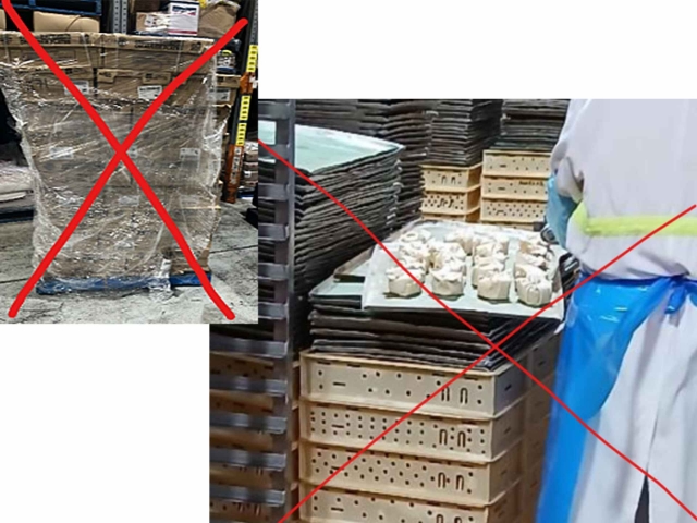 <h2>Stack/Store Goods</h2><p></p><ul><li><p>Materials must be stacked neatly and securely to prevent tipping, collapsing, or falling. Avoid stacking irregularly shaped or unstable items.</p></li><li><p>Do not exceed the maximum stacking height or weight limit as defined by site policy. For Shopfloor team refers to SOP: <strong>SFC302.01</strong> for detailed training.</p></li><li><p>Heavier and larger items must be placed at the bottom, and lighter items on top.</p></li><li><p>If needed, use <strong>transparent wrap or strips </strong>to secure loads.</p></li><li><p>Do not stack items near edges of mezzanines without fall protection barriers.</p></li><li><p>Do not climb or stand on stacked materials or pallets.</p></li></ul><p></p>