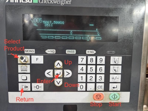 <p>Check the main buttons on the 1238 metal detector controller.</p>