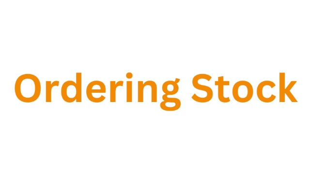 <p><strong>Ordering Stock</strong></p><p></p><p>Order the stock in through Unleashed.</p><p></p><p>See <klink id="24174f16-ee4e-4c39-b2c6-acb0f12586eb" step-id="a70d8b0f-4748-4b57-9af6-6c86c02f1104">How To - Create a Purchase Order in Unleashed</klink>.</p>