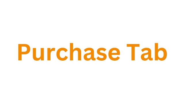 <p><strong>Purchase Tab</strong></p><p></p><p>Select the '<strong>Purchase</strong>' tab in blue, 3rd from left hand side.</p>