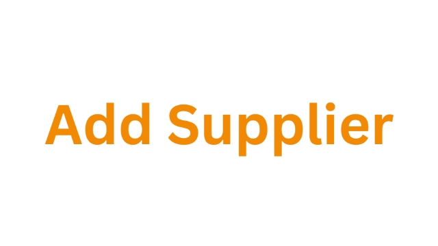 <p><strong>Add Supplier</strong></p><p></p><p>Proceed down to "Suppliers" and enter the supplier's code and the supplier's name. If you don’t know the code, add the supplier name first and the code will come up.</p>