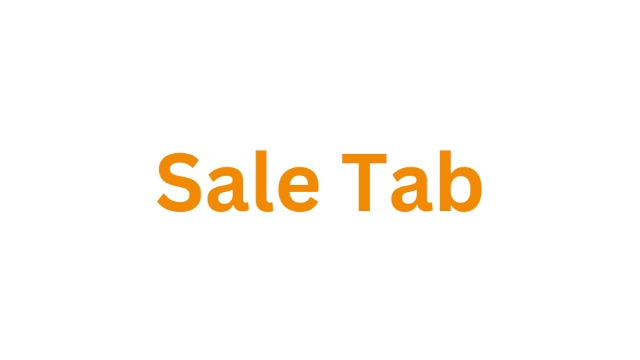 <p><strong>Sale Tab</strong></p><p></p><p>Select '<strong>Sale</strong>' in grey 4th from left hand side.</p>