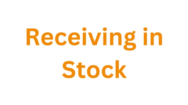 <p><strong>Receiving in Stock</strong></p><p></p><p>For receiving in stock and receipting orders see How To - Receive in Stock</p>