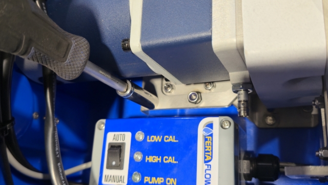 <p>Screw up the Pump Base</p><p></p><p>Use 10mm Socket to tighten both M6 SS Nyloc nuts on to the Adaptor Plate studs.</p>