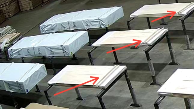 <p>The bearers are left on top of the packets.<br></p>