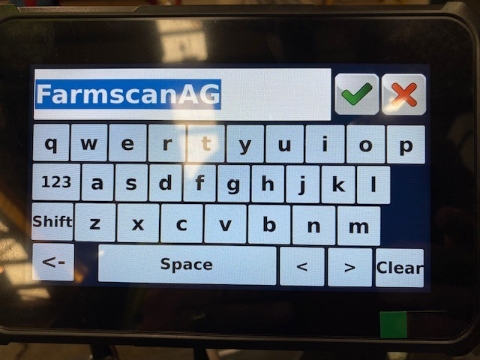 <p>Tick ( FarmscanAG ). Tap home screen.</p>