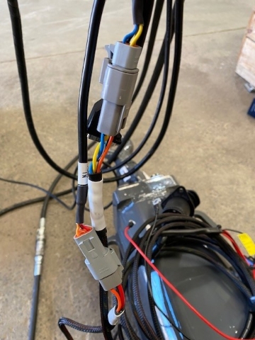 <p>Connect monitor plugs as pictured</p>