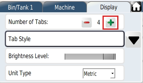 <p>Add an extra tab. In this case we are increasing from 3 to 4 tabs.</p>