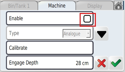 <p>Untick the 'Enable' setting to allow the motor to run without the drill being in the ground</p><p>Tick and save to exit</p>
