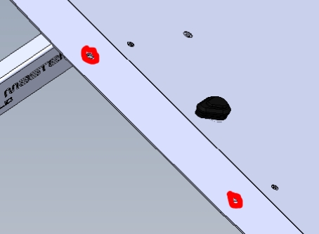 <p>To re-install the handle (with or without the locking plate installed), Apply sealer around the bolt holes</p>