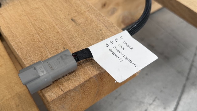 <p>Label the function of each wire/pin near deutsch plugs or any in-house made loom.</p>