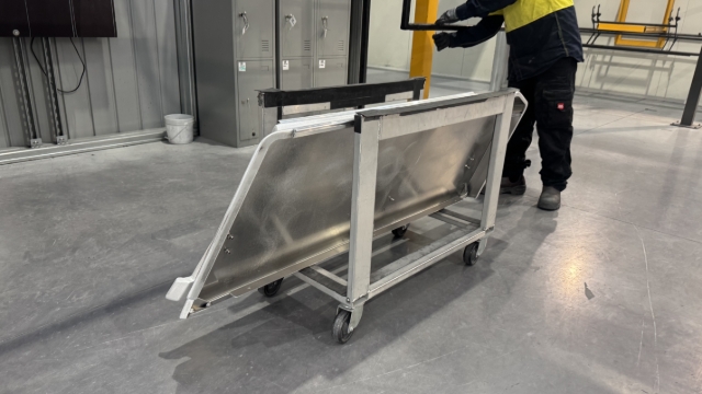 <p>Put door in trolley ready for secondary QC</p>