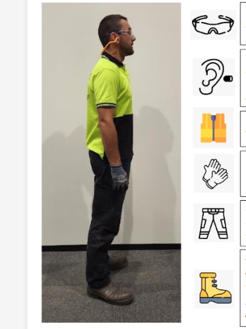<p>Ensure PPE is warn with in use:</p><ul><li>Eye protection</li><li>Hearing protection</li><li>Hi-vis</li><li>Gloves</li><li>Pants</li><li>Safety boots</li></ul>