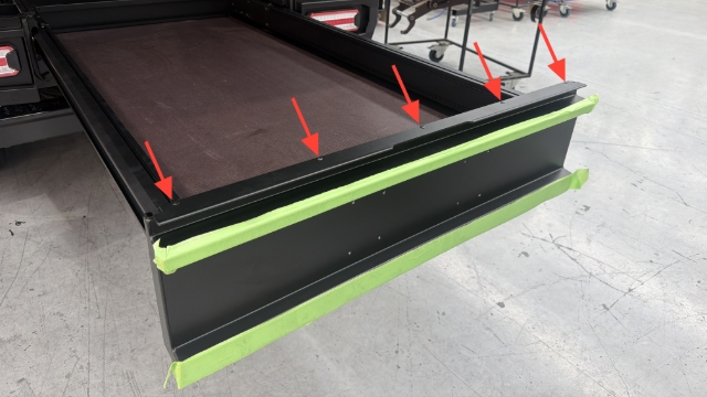 <p>Sit the faceplate over the backing plate, then rivet into position.</p>