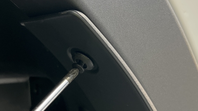 <p>Remove both mudflaps using a Phillips screwdriver.</p>