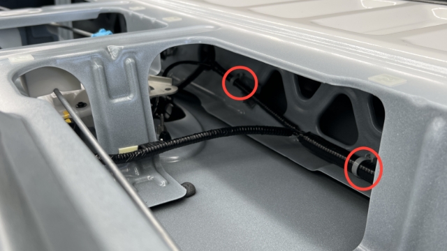 <p>Remove fir tree cable ties.</p>