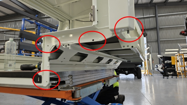 <p>Remove fasteners holding bumper onto body </p>