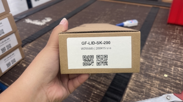 <p>Place label on the side of the box. Repeat on all items. </p>