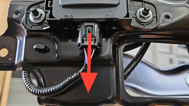 <p>Disconnect radar sensor connector </p>
