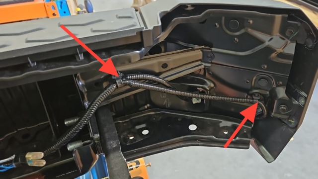 <p>Remove fir tree points from bumper </p>