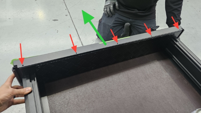 <p><strong>IF needing to open to verify internal wiring</strong></p><p>Remove rivets located across top and bottom (and sides if older models)</p><p>Slide face plate off from drawer assembly</p><p></p>