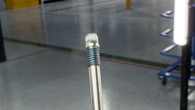 <p>Apply blue (medium strength) loctite thread locker to the thread of the hinge pins</p>