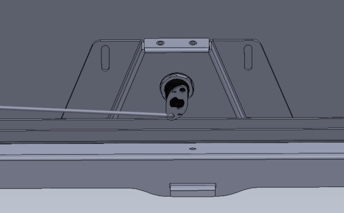 <p>Place the housing back onto the canopy and secure this in place using the 2 studs, clean up any excess glue.</p>