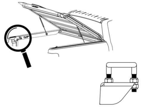 <p>Adjust the nuts on the lock strike to affect the final closing height of the Load-Lid.</p><p>Click this link to watch a video on how to adjust the latches: </p>