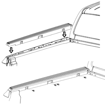 <p>Return the plastic caps to their original position, these should clip back in place.</p><p>The caps should compress the sponge seal, but ensure it doesn’t bulge out underneath the caps.</p><p>Also return the clips to their original position (see Step 1).</p><p>Repeat for both sides.</p>