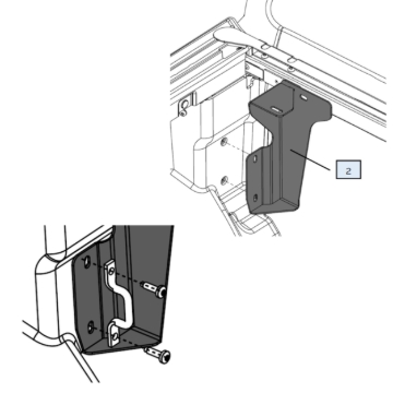 <p>Install the front mounting brackets PRT-005962 into the front corners.</p><p>Re-install the hook and bolts through the brackets, leave loose at this stage.</p><p>Repeat for both sides.</p>