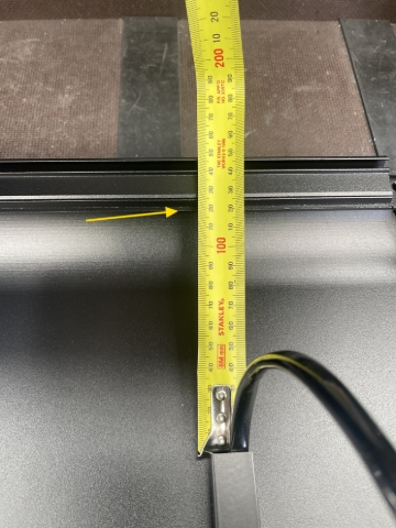 <p>*CQC Keep 120mm space for wiring loom from extrusion to door hinge</p>