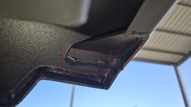 <p>How to seal the corners of the doors on a Ford Ranger canopy.</p><p>Using a sealer gun, apply black silicone sealer between the weld beads to seal this against water ingress. Complete this in the front and the left-hand and right-hand side corners of both side doors. </p><p></p><p>Leave for 5 hours before water testing.</p><p></p><p>(For an easier to do proof of concept, masking tape can be used to seal this area.)</p>