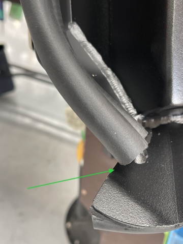 <p>This is how it looks if it is stretched, windlace end close to the faceplate.</p>