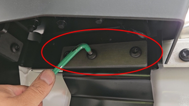 <p>Remove three fasteners on side </p>