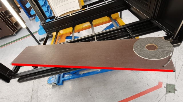 <p>Install side ply foam to the full length of the outside of each side ply insert.</p>