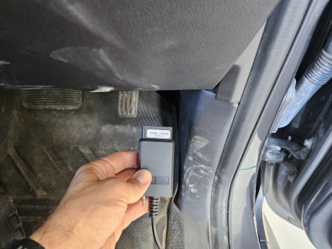 <p>Remove OBD2 connector</p>