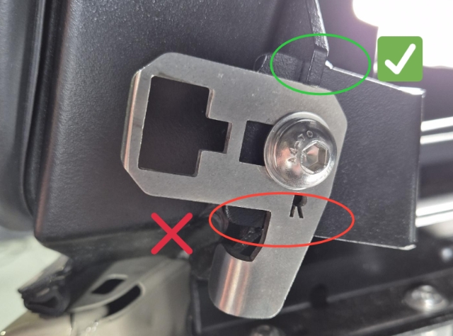 <p>All canopy models should have a lock strike locator on the top and bottom to prevent the lock strike from rotating. </p><p></p>